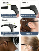 4~40pcs Anti-Slip Silicone Ear Grip Glasses Eyeglasses Leg Ear Hook Stopper Bracket Fastener Accessories Temple Tip Eyewear Holder Glasses Accessories For Women Clear