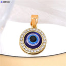 New Crystal Blue Evil Eye Charms Amulet Pendants For Jewelry Making Accessories DIY Designer Bohemia Style Necklaces Supplies