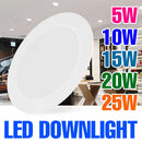 25W LED Downlight Recessed Round Ceiling Lamp 220V Spotlight For Home Indoor Living Room Bedroom 5W 10W 15W 20W 6000K Cold White