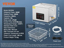VEVOR 2L 3L 6L 10L 22L 30L 超声波清洗机 不锈钢便携式加热清洗器 超声波家用电器