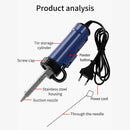 BBT-580 Automatic Tin Sucker With 3 Suction Tip Vacuum Soldering Remove Pump 30W Automatic Vacuum Desoldering Pump AC 110V/220V