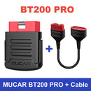 MUCAR BT200 BT200 PRO汽车扫描仪OBD2诊断工具全系统诊断扫描仪（适用于所有汽车）15种复位码阅读器