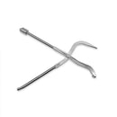 1PCS Car Drum Return Brake Shoe Spring Pliers Shoe Return Spring Repair Car Remover Workshop Tool Silver