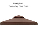 3x3m Outdoor Garden Parasol Cloth Gazebo Awning 118"x118" Canopy Replacement Pergolas Cloth For Outdoor Garden Canopy Sunshade
