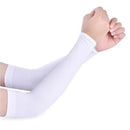 HOT Women Soft Cotton Stripe Loose Arm Protection Sunscreen Ice Silk Gloves Driving UV Protection Ice Sleeves Summer Cool Sleeve