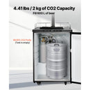 SucceBuy CO2 Tank CO2 Air Tank with Gray Spray Coating 4.41lbs New Alloy Steel Cylinder for Draft Beer Dispensing and Soda Maker