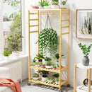 Bamboo Garment Coat Rack Clothes Hanging Rack Organizer with Wheels
