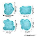 4/8pcs Easter Cookie Cutter Mold Easter Eggs Rabbit Chick Biscuit Fondant Mould For Easter Party Cake Decoration DIY Baking Tool