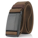 Men's Belt Magnetic Quick Release Buckle Tactical Belt Nylon Webbing Multifunctional Outdoor Work Belt Casual Sports Canvas Belt