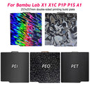 适用于拓竹 Bambu Lab P2S P1S P1P A1 X1C 打印平台 拓竹 X1 Carbon PEI 片材 PEO PET 弹簧钢板 适用于拓竹打印平台