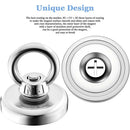 D16~D42mm Super Strong Neodymium Fishing Hook N52 Heavy Duty Rare Earth Neodymium with Countersunk Hole Eyebolt Salvage Magnetic