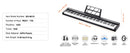 SucceBuy 88 Key Digital Piano Keyboard Semi Weighted Keys Full Size Electric Portable Keyboard Piano Set 1000Tones for Beginners