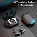 144 Languages Real Time Translator Earbuds Noise Cancelling Bluetooth 5.4 Translation Earphone Smart Voice AI Wireless Headphone
