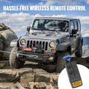 SucceBuy 4500lbs ATV/UTV Electric Winch Nylon/Steel Rope Winch with Wireless/Wired Remote for Truck Car Towing Jeep Off-Road SUV