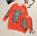 Spring Autumn Mother Kids Sweatshirt Clothes Family Matching Clothing Mommy and me Wear Cartoon Print Pug Sweater