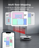 Lefant M1 LDS Robot Vacuum Cleaner with Multi Plane Mapping, 4000Pa Suction,Schedule, App/Alexa Control, for Pet Hair