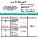 Waterproof Sofa Seat Cushion Cover Stretch Jacquard Sofa Cover Furniture Protector for Pets Kids Removable L Shape Couch Covers