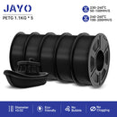 JAYO petg 3d printer filaments PETG 5Rolls 1.75mm Mixed Color Bubble Free FDM 3D Printer Material for 3d pen refill 1.1kg/1rolls