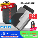 HOT KINGBOLEN Ediag Elite 终身免费汽车诊断工具 全系统15复位 双向内置CANFD FCA OBD2扫描仪
