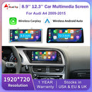 8.8"12.3" Car Multimedia Linux Touch Screen For Audi A4 2009-2015 Wireless CarPlay Android Auto Airplay Car Multimedia