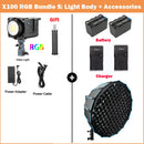 The Luminary X100 | Professional 100W RGB & Bi-Color COB LED Studio Light