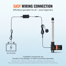 SucceBuy 24V 直线执行器 250mm 300mm 1000N 电动直线电机控制器，带 IP44 防护，适用于家用电视沙发升降