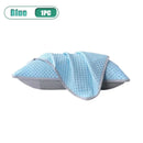 1-4PCS 48x74cm Ice Bean Pillowcase Summer Cooling Solid Color Cool Touch Fabric Washable for Air Conditioning Room