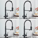 Drinking Water Kitchen Faucet Black Kitchen Sink Faucet Brass Kitchen Tap With Filter Faucet 360° Rotate Sink Mixer Dual Mode