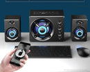 3D Hifi Stereo USB Active Bluetooth Speaker Computer Multimedia RGB Subwoofer AUX, USB, TF Suitable for TV, Computer Audio