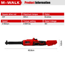 M-WALK Extended Electric Ratchet Wrench High Torque 3/8" Professional Drive 18v Brushless Power Tools For Milwaukee Battery Pin
