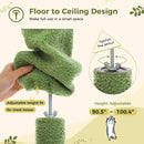 The Summit Tower | Floor-to-Ceiling Wooden Cat Tree with Hammock & Scratching Posts