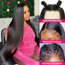46 44 Inch HD Lace Front Human Hair Wigs For Black Women 13x4 Peruvian Hair Wigs Glueless Human Hair On Clearance Sale 13x6 Bone Straight Lace Front Wig