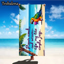 30*60inch Ultra-Soft Beach Towel with Tropical Parrot Beach Towel Simple Joys Life Style