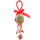 1Pc Wooden Cross Pendant Easter Gift Catholic Wooden Virgin Mary / Saint Jude Protection Blessing Charm Car Hanging Charm for Me