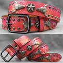 Rivet PU  Leather men's belt Fashion alloy belts Buckle luxury brand jeans belts for men business belt female belt