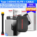HOT KINGBOLEN Ediag Elite 终身免费汽车诊断工具 全系统15复位 双向内置CANFD FCA OBD2扫描仪