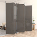 Divider with 5 Anthracite Panels 250x200 cm Fabric Home decoration products, partition screens, privacy screens