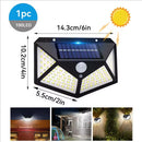 The Solar Sentry | 100-LED Motion-Sensing Solar Flood Light, 3 Modes, IP65