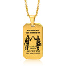 Waterproof Stainless Steel Dog Tag Necklaces for Men BFF Jewelry,Free Custom Birthday Graduation Father's Day Gifts to Him