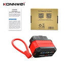 2026 KONNWEI KW906 OBD2 汽车发动机系统诊断工具扫描仪 蓝牙5.0 适用于安卓/苹果系统 ELM 327 代码读取器 Pic18F25K80