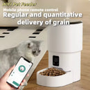 4L WiFi Automatic Pet Feeder for Cats And Dogs Intelligent Food Dispenser with Button Control Smart Pet Feeder