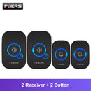 Fuers M557 Doorbell Waterproof Wireless Chime Home Doorbell  Intelligent 32 Songs Smart Doorbell Alarm With Battery