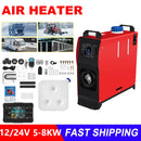 The Arctic Nomad | 5KW 12V Diesel Air Heater with Digital Monitor for Trucks, Vans & Boats