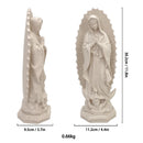 12-Inch Mexico Virgin Mary Figurines Catholic Blessed Mother Guadalupe Sculpture Resin Religious Statue Home Room Decoration