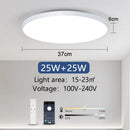 MARPOU LED吸顶灯 80W 50W 现代可调光智能灯带遥控器 吸顶灯适用于客厅浴室厨房