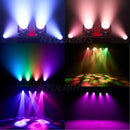2pcs Mini 19x25W RGBW 4in1 Spotlight Wash/Beam/Zoom,Professional DJ/Bar Big Bee Eye LED Moving Head Disco Strobe Stage Lights