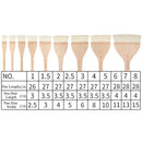 Wooden Handle Goat Hair Paint Brushes Smooth Sanding for Wall 10 Sizes Watercolor Acrylic Oil Painting Drawing Art Supplies