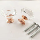 30mm Diamond Shape Design Crystal Glass Knobs Cupboard Pulls Drawer Knobs Kitchen Cabinet Handles Furniture Handle Hardware