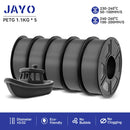 JAYO petg 3d printer filaments PETG 5Rolls 1.75mm Mixed Color Bubble Free FDM 3D Printer Material for 3d pen refill 1.1kg/1rolls