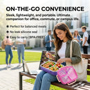 Microwavable 304 Stainless Steel Lunch Box 2/3 Compartment Bento Box Leakproof Food Storage Containers Adults Kids School